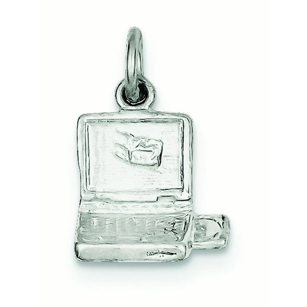 Sterling Silver Laptop Charm 